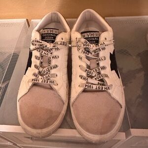 Vintage Havana White and Black Sneakers